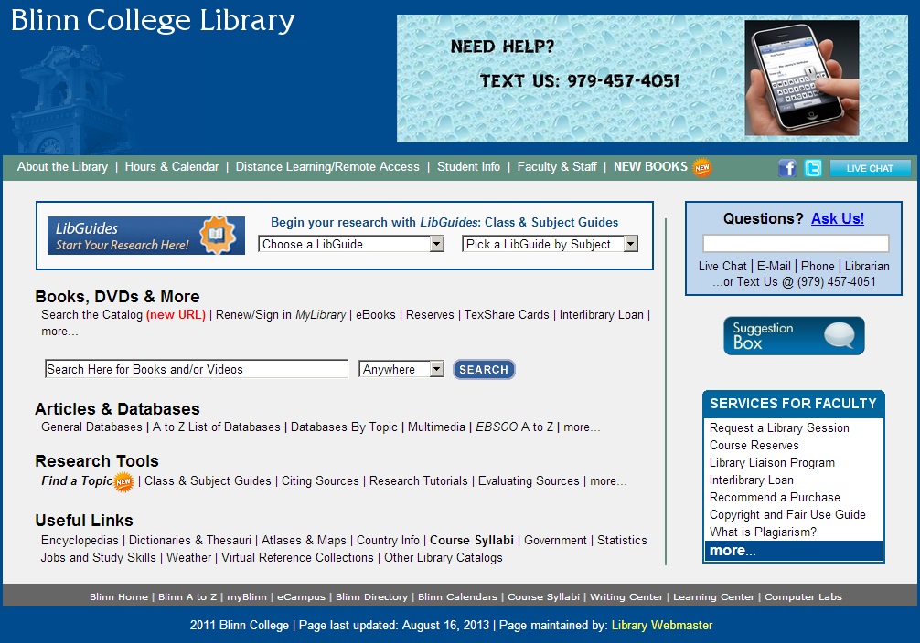 UW Libraries home page