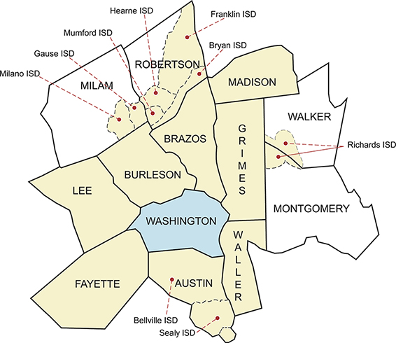 Blinn Service Areas