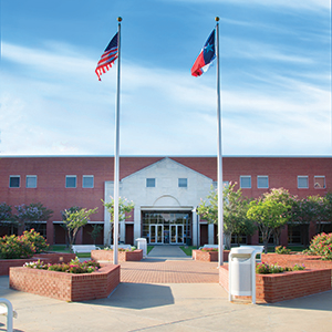 Exterior view of building on the Bryan Campus