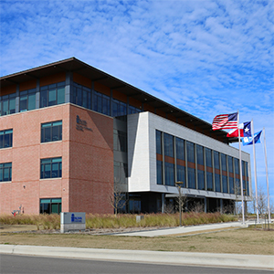 Exterior view of a building on the RELLIS Campus