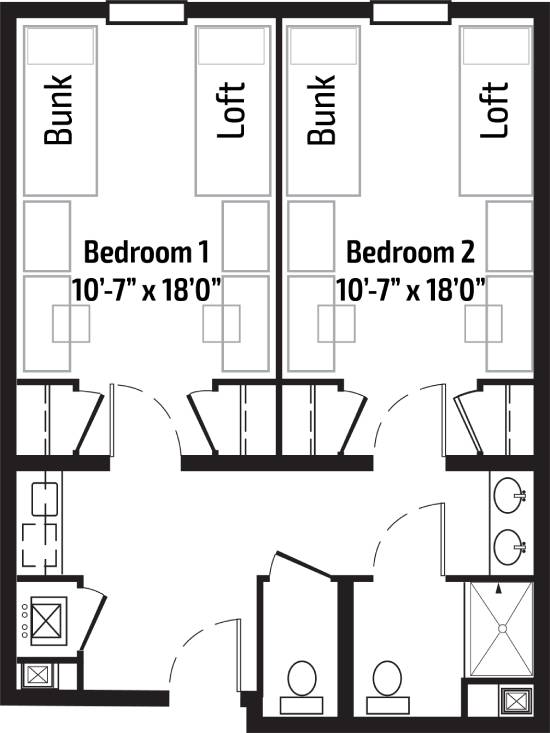 Wheeler 2 Bedroom