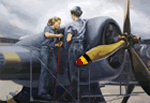 Felice House,  "PBY Amphibious,"  Oil on Canvas    42" x 29 "