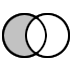 Venn Diagram of Boolean Operator NOT