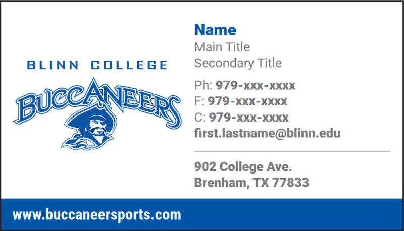 Athletics Card Template – Athletics Personnel Only