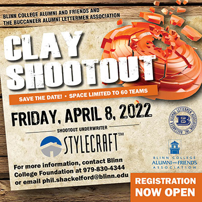 Blinn Alumni and Friends, Lettermen associations to host 2022 Clay Shootout on April 8