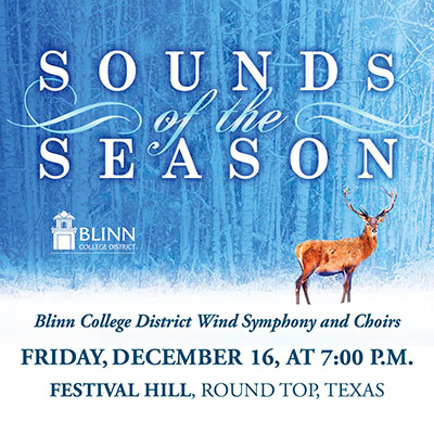 Blinn welcomes the holidays with 'Sounds of the Season' concert at Festival Institute Concert Hall