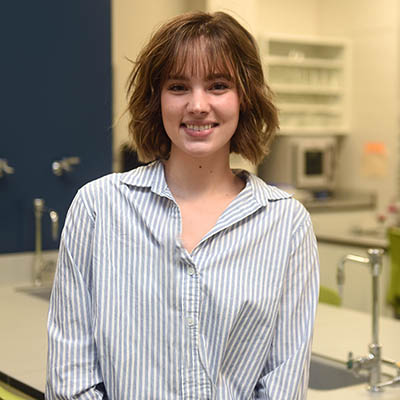 Blinn biotechnology alumna Faith Kalich found a job immediately after graduation. After one summer, it helped pay for her bachelor's degree.