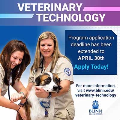Blinn Veterinary Technology Program extends application deadline