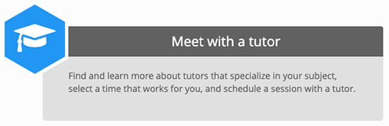 Meet with a tutor