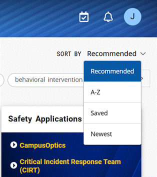 Sort by Recommended