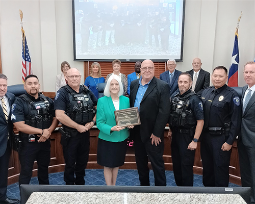 Dr. Hensley and the Blinn College Police Department