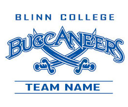 Blinn College Buccaneers, Curved, with Spades and with Team Name