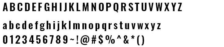 Oswald Typeface