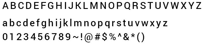 Roboto Typeface