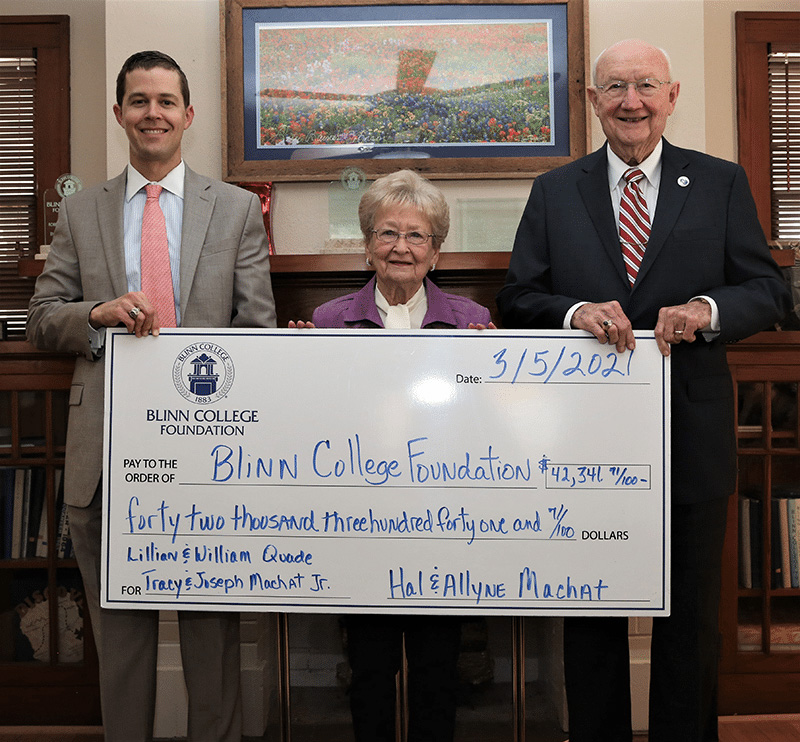 Couple, who met at Blinn, gift $42,341 to Foundation