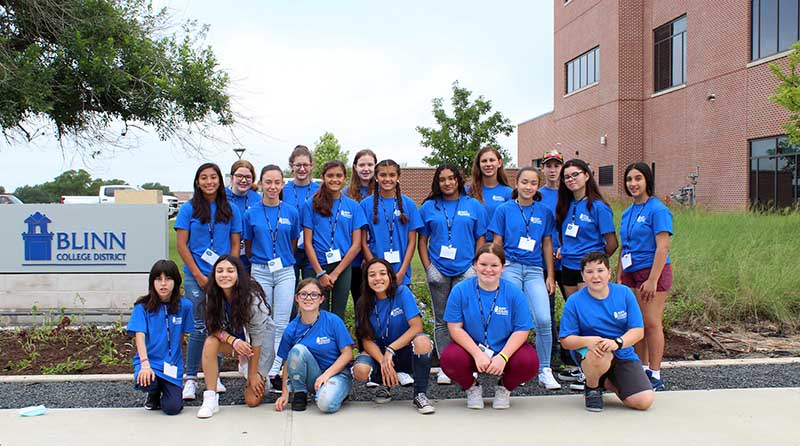 Local 7th and 8th graders used Blinn's state-of-the-art clinical simulation labs to learn about real-world emergency scenarios