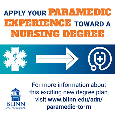 Blinn launches new Paramedic-to-RN Transition Program for fall 2022