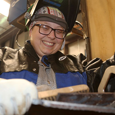 A California nomad finds her home in Blinn's Welding Technology Program