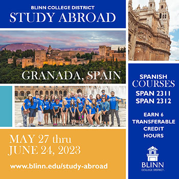 Blinn College offers students an immersive study abroad opportunity in Granada, Spain, next summer