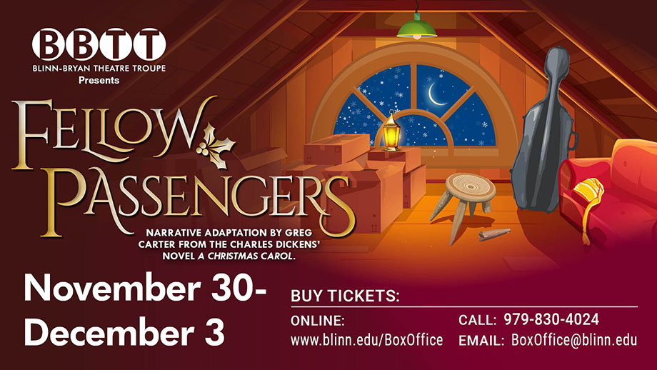 Full-length performances run Nov. 30-Dec. 1 at the Blinn-Bryan Student Center with abridged community performances at St. Andrew's Church in downtown Bryan on Dec. 2 and College Station’s Stephen C. Beachy Central Park on Dec. 3