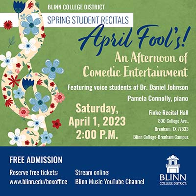 Blinn choir to offer laughs with free April Fool's Day concert