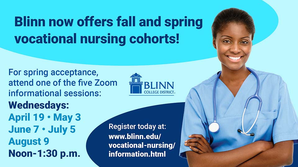 Blinn Vocational Nursing Program announces student information