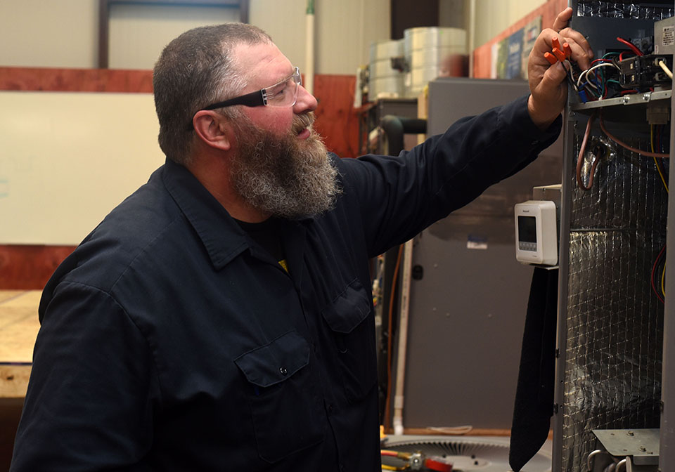 Andrew Howell enrolled at Blinn so he could work with refrigeration and expand his job duties