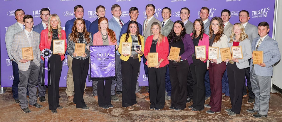  Blinn livestock Judging teams continue strong showings at Tulsa State Fair contest
