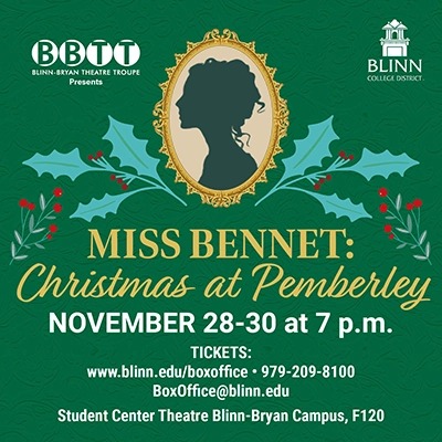 Blinn-Bryan Theatre Troupe embraces the holiday season with a healthy dose of Jane Austen