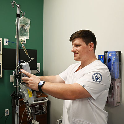 Blinn nursing student eyes the sky