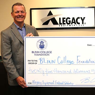 Waller-based Alegacy Equipment establishes endowed Blinn College scholarship