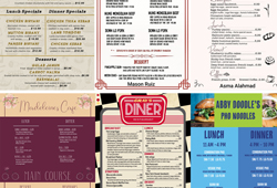 Graphic Design - Menus